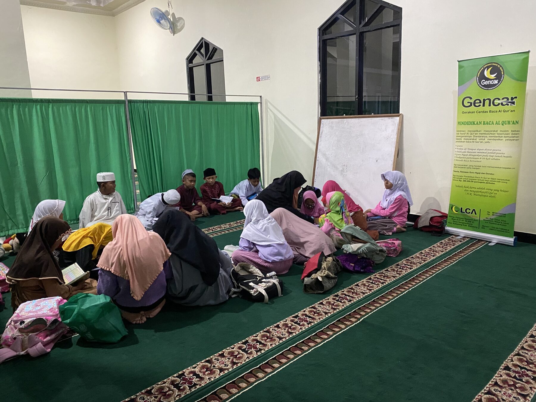 Kegiatan Pendidikan Baca Al-Qur'an bersama masyarakat